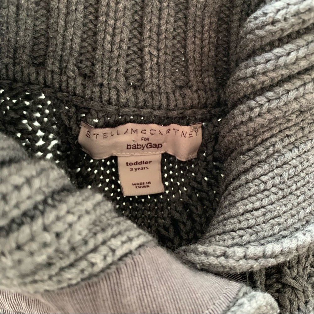 Stella McCartney for Gap Gray Cable Knit Cardigan Size 3 - Picture 7 of 8